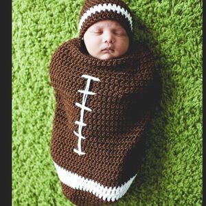 Newborn Knit Football Outfit